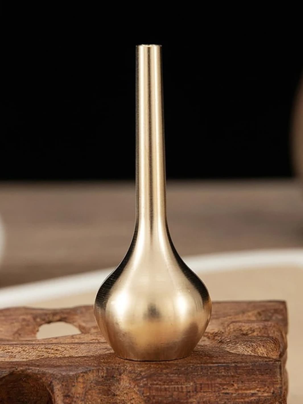 Vase | Mini pot en verre doré style cuivre décoratif