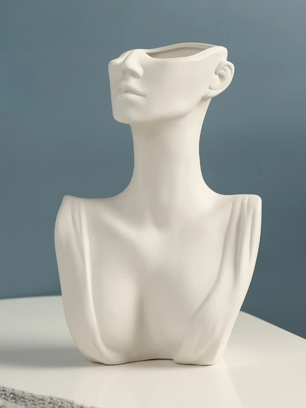 Vase | Buste féminin en céramique moderne