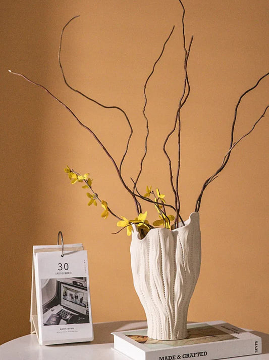 Vase | Texture marine verticale en céramique