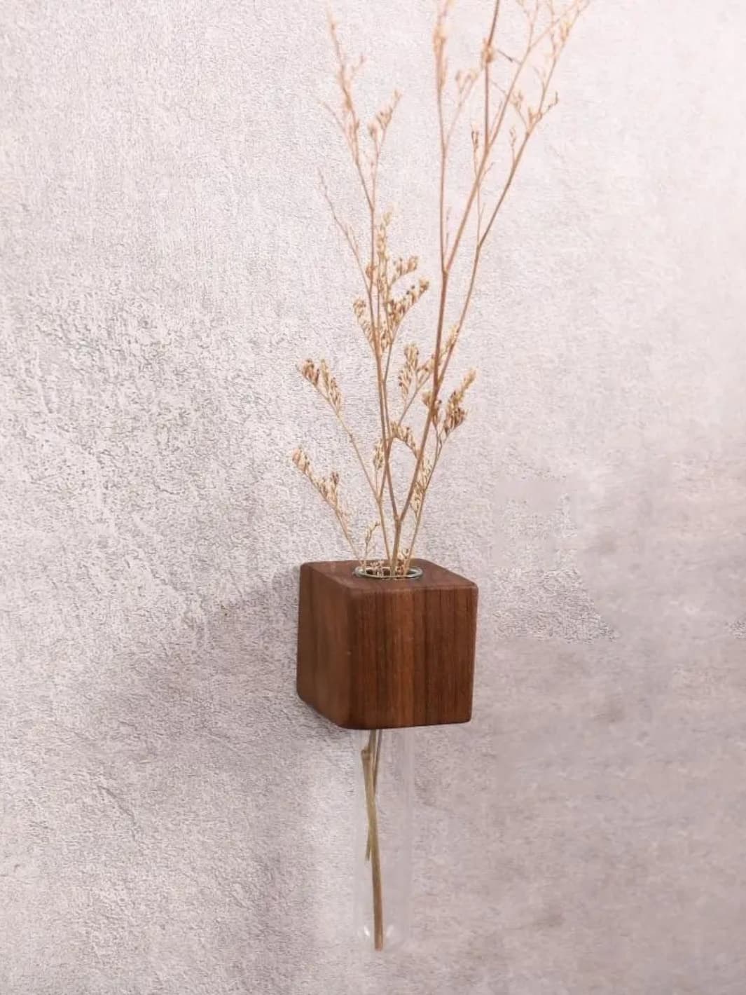 Vase | Tube à essai mural avec base magnétique