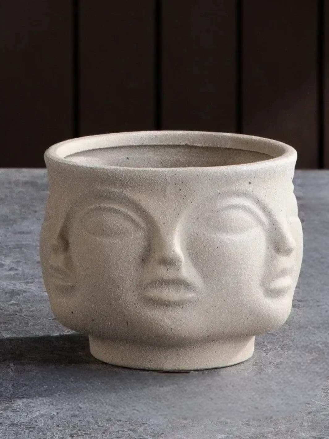 Vase | Visage sculpté petit modèle rond