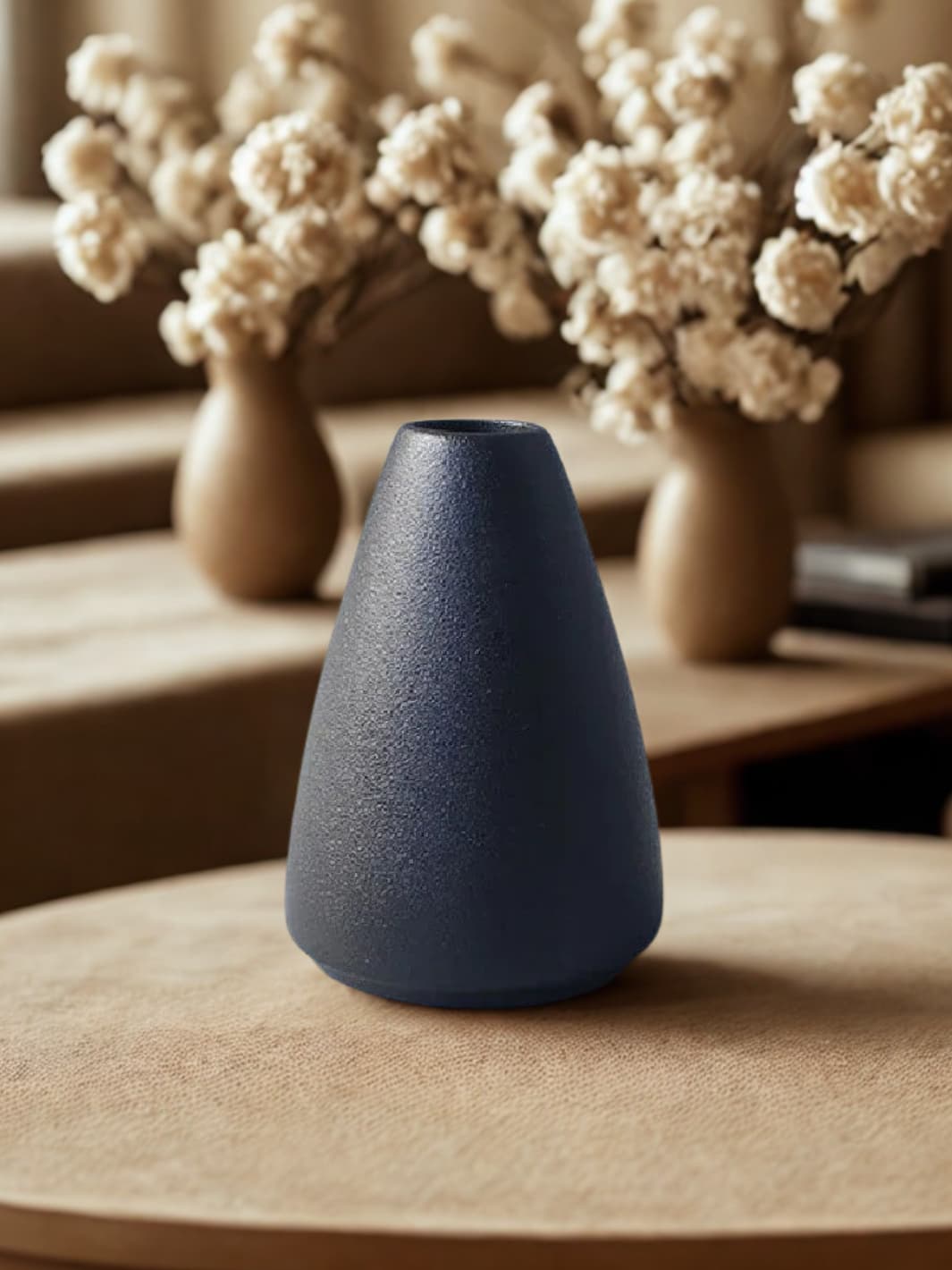 Vase | Mini soliflore Noir mat style japonais