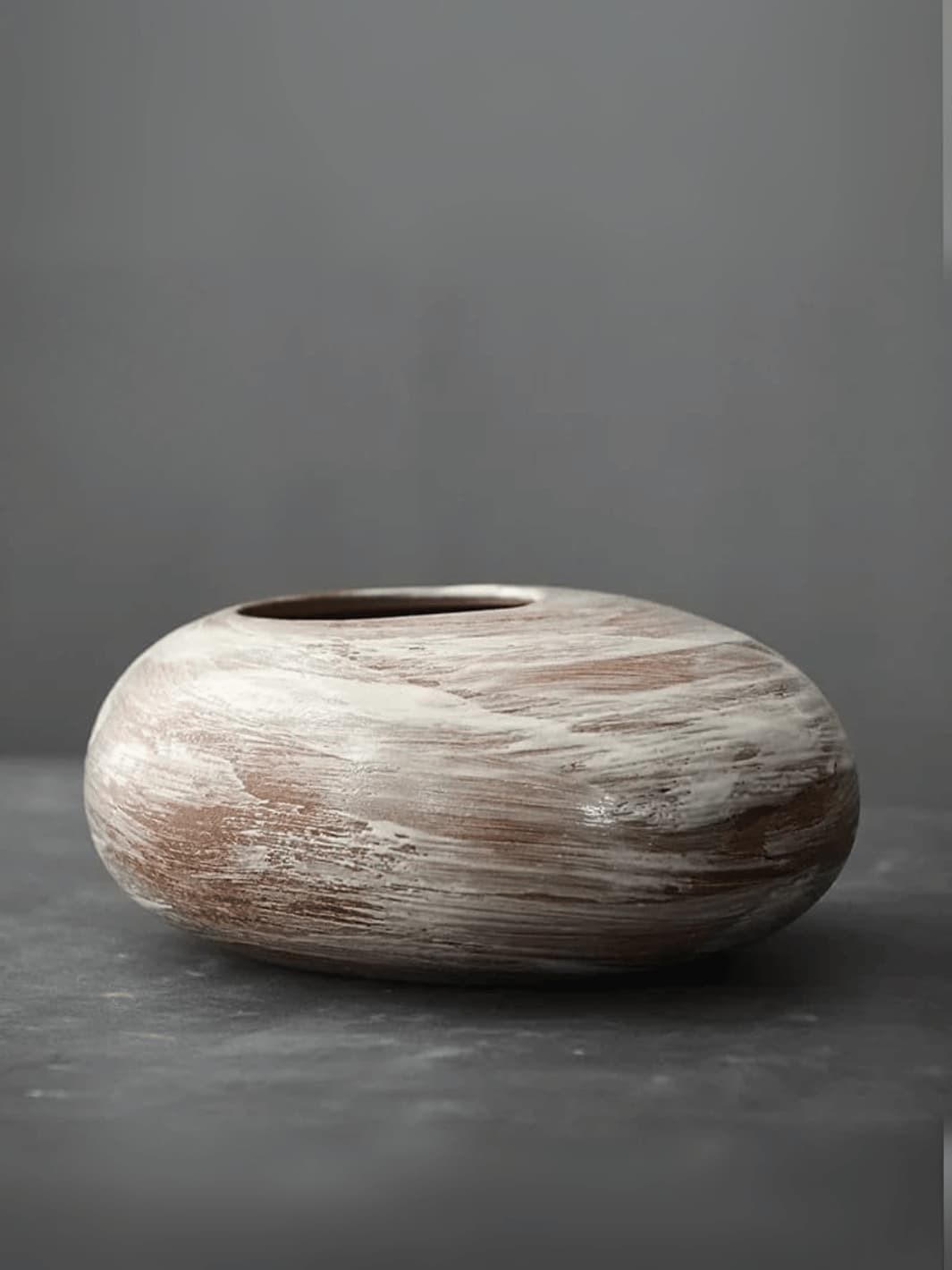 Vase | Design galet - Éclat brut japonais