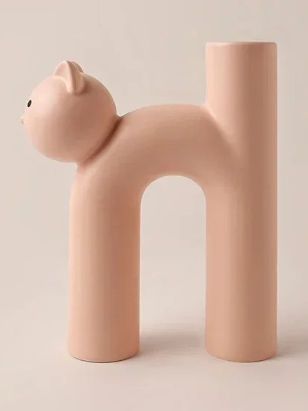 Vase | Pot chat céramique H déco mignonne et originale