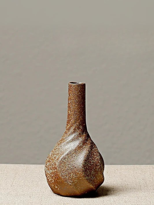 Vase | Torsadé en terre cuite japonaise