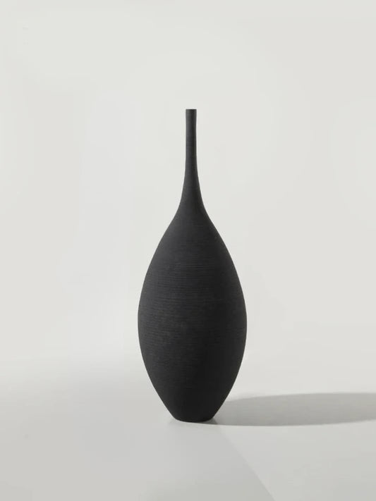 Vase | Forme d’amphore finition noire