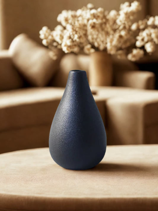 Vase | Goutte noire japonaise mate
