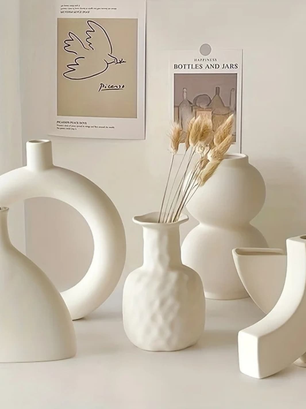 Vase | Blanc mat col évasé