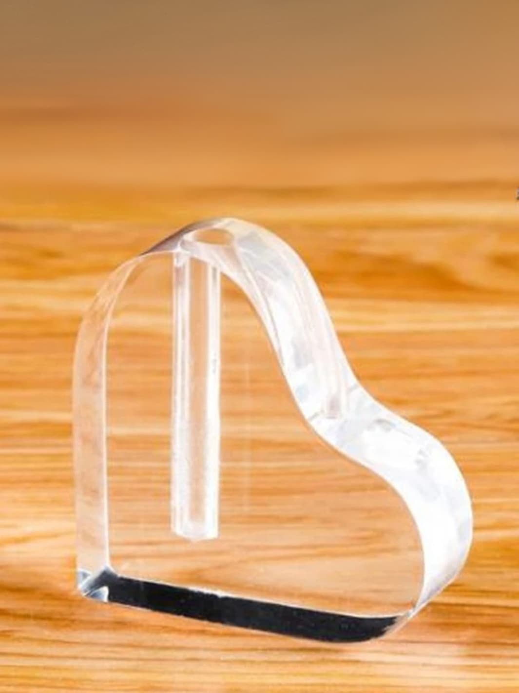 Vase | Support cœur en acrylique transparent