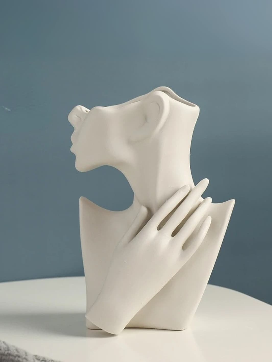 Vase | Buste féminin en céramique moderne