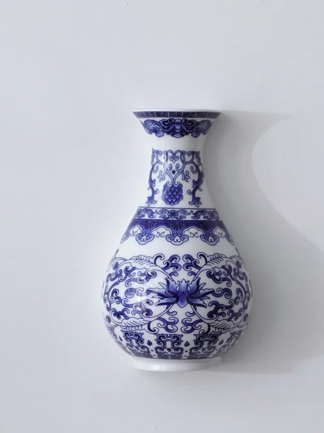 Vase | Mural chinois en porcelaine bleu et blanc