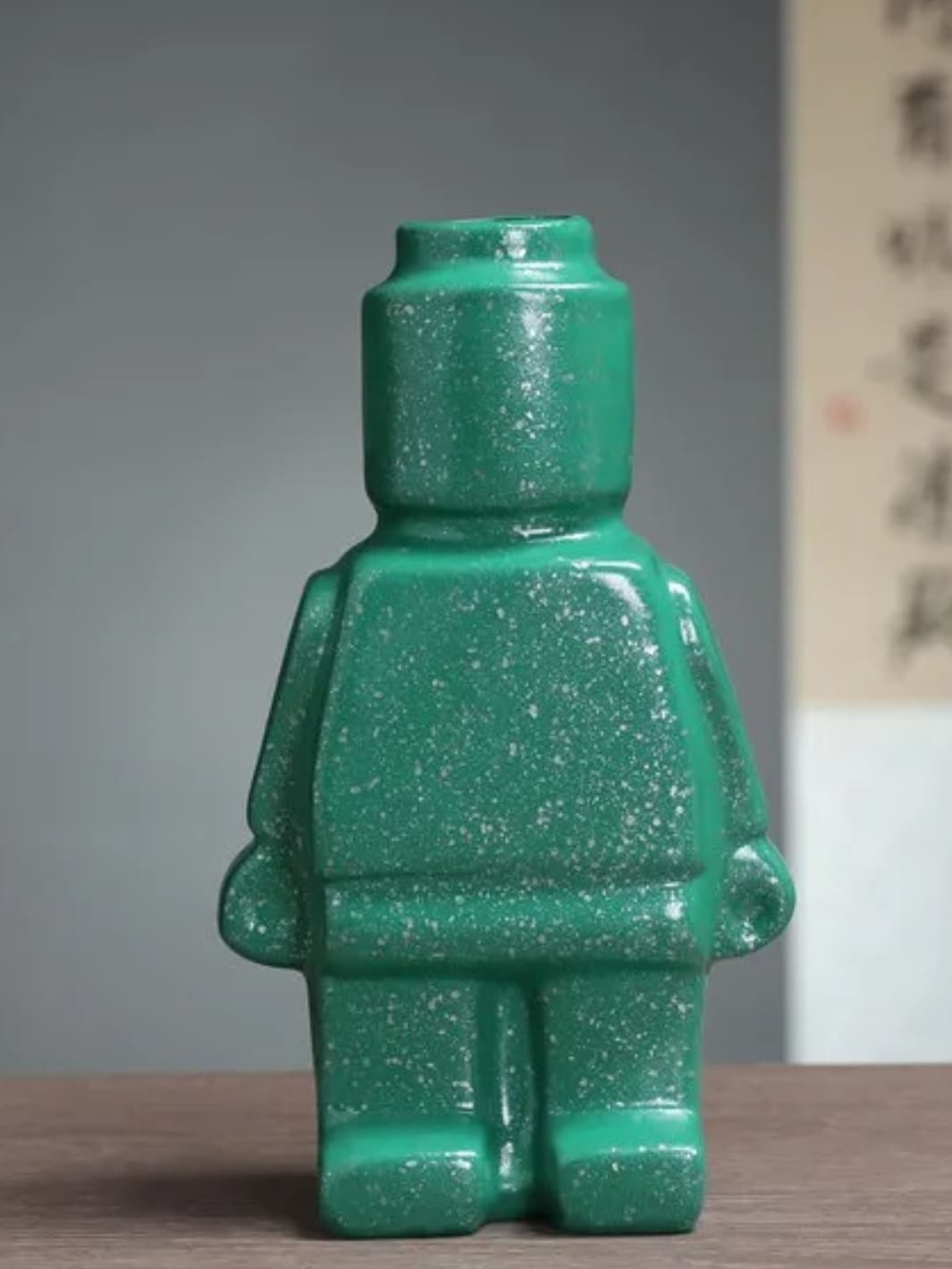 Vase | Soliflore figurine style LEGO en résine
