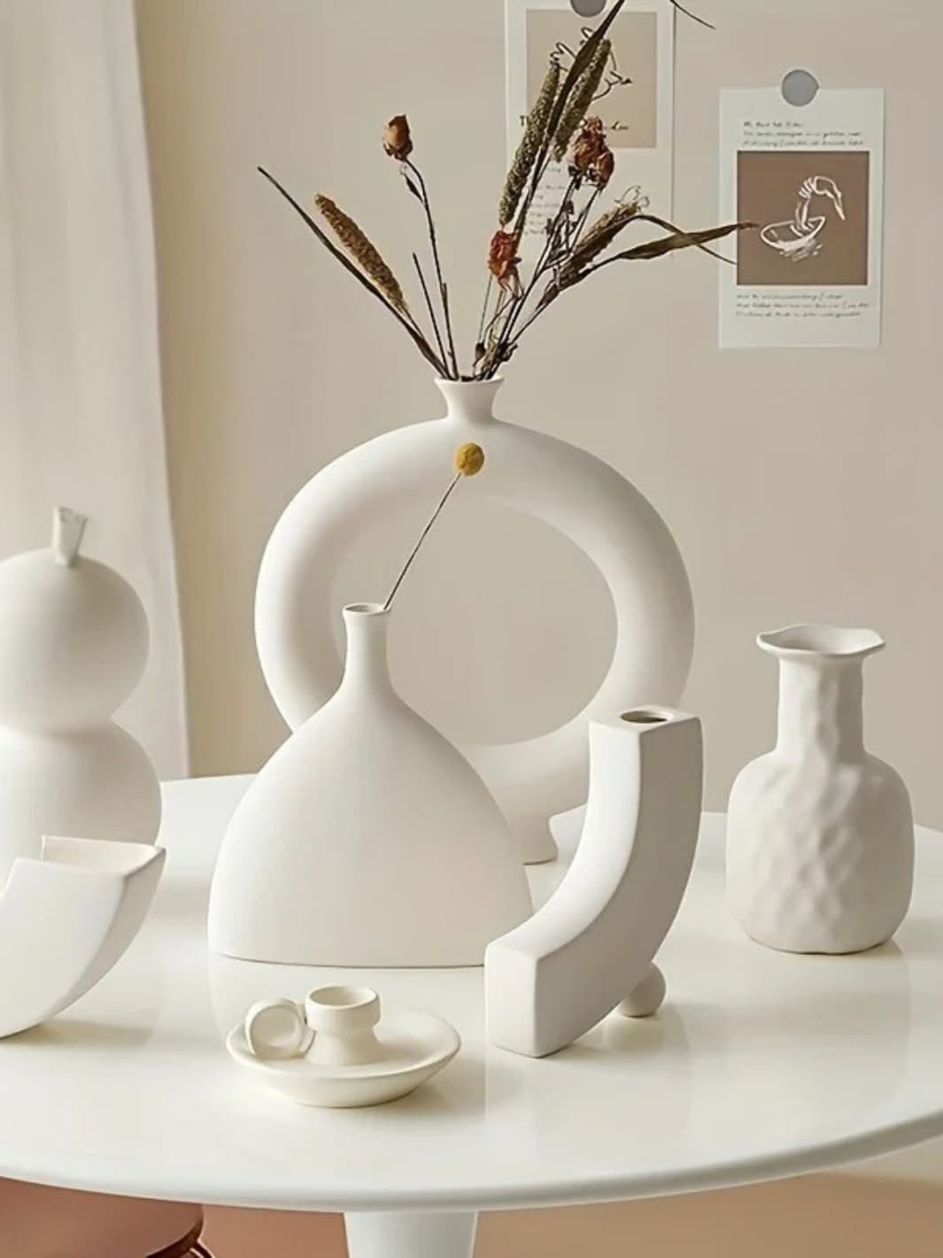 Vase | Cercle blanc design