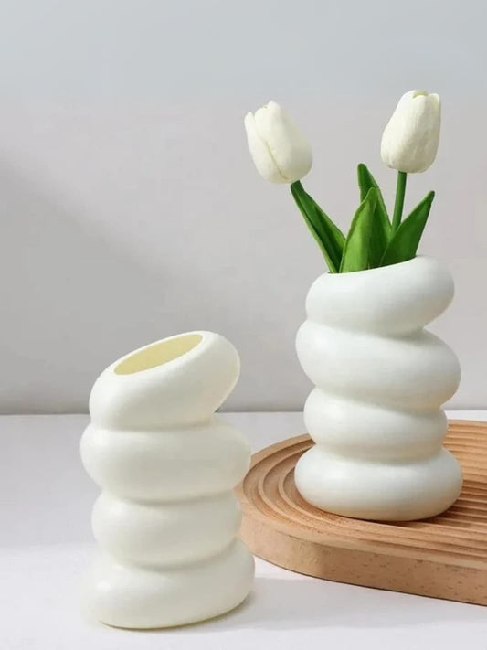 Vase | Spirale blanche design nordique original