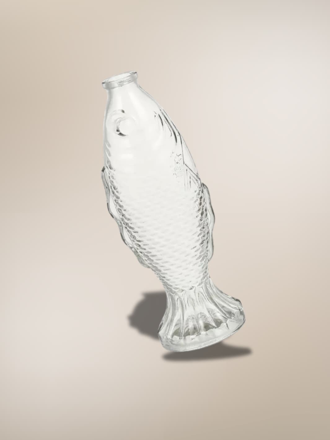 Vase | Pot poisson en verre transparent déco originale