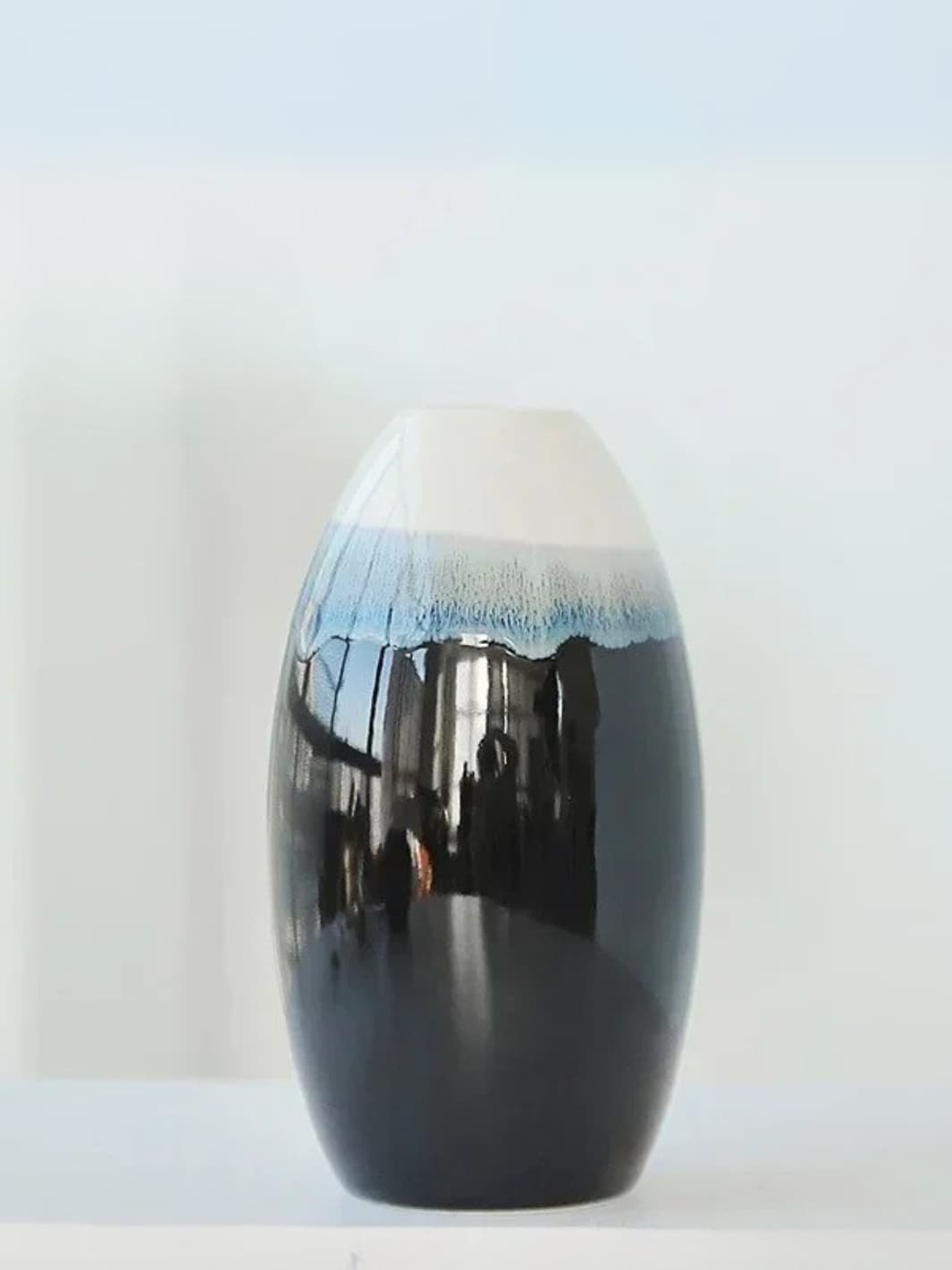 Vase | Céramique bleue dégradée style japonais