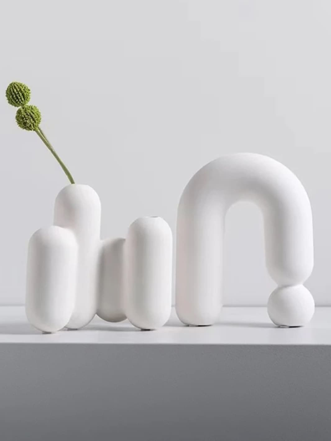 Vase | Blanc design pont minimaliste