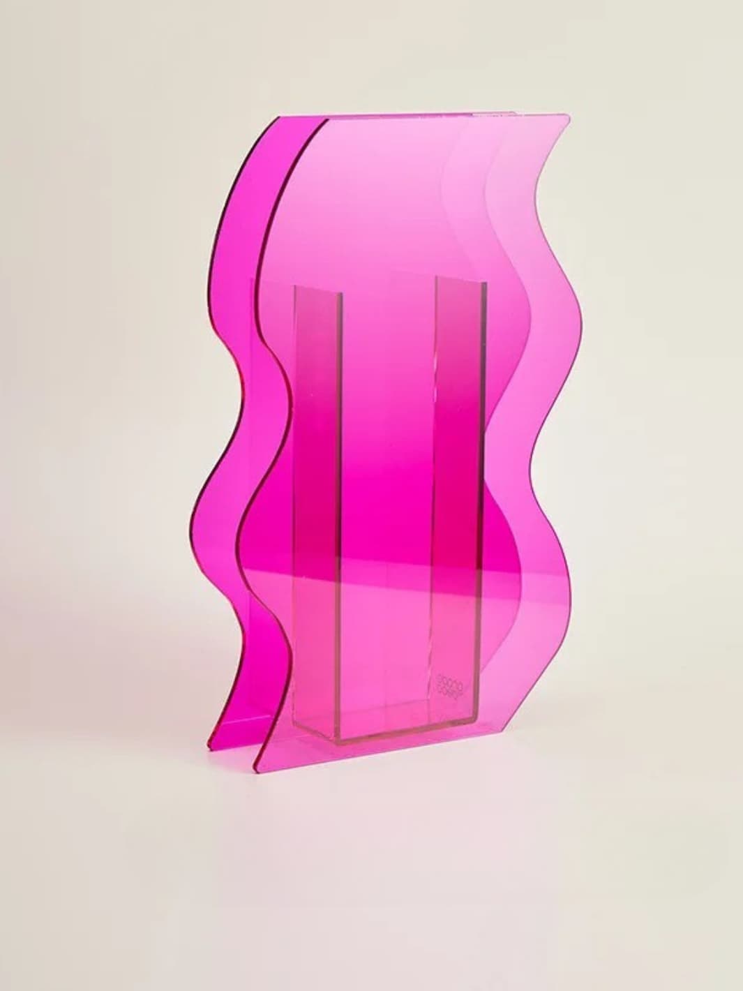 Vase | Design ondulé en acrylique coloré