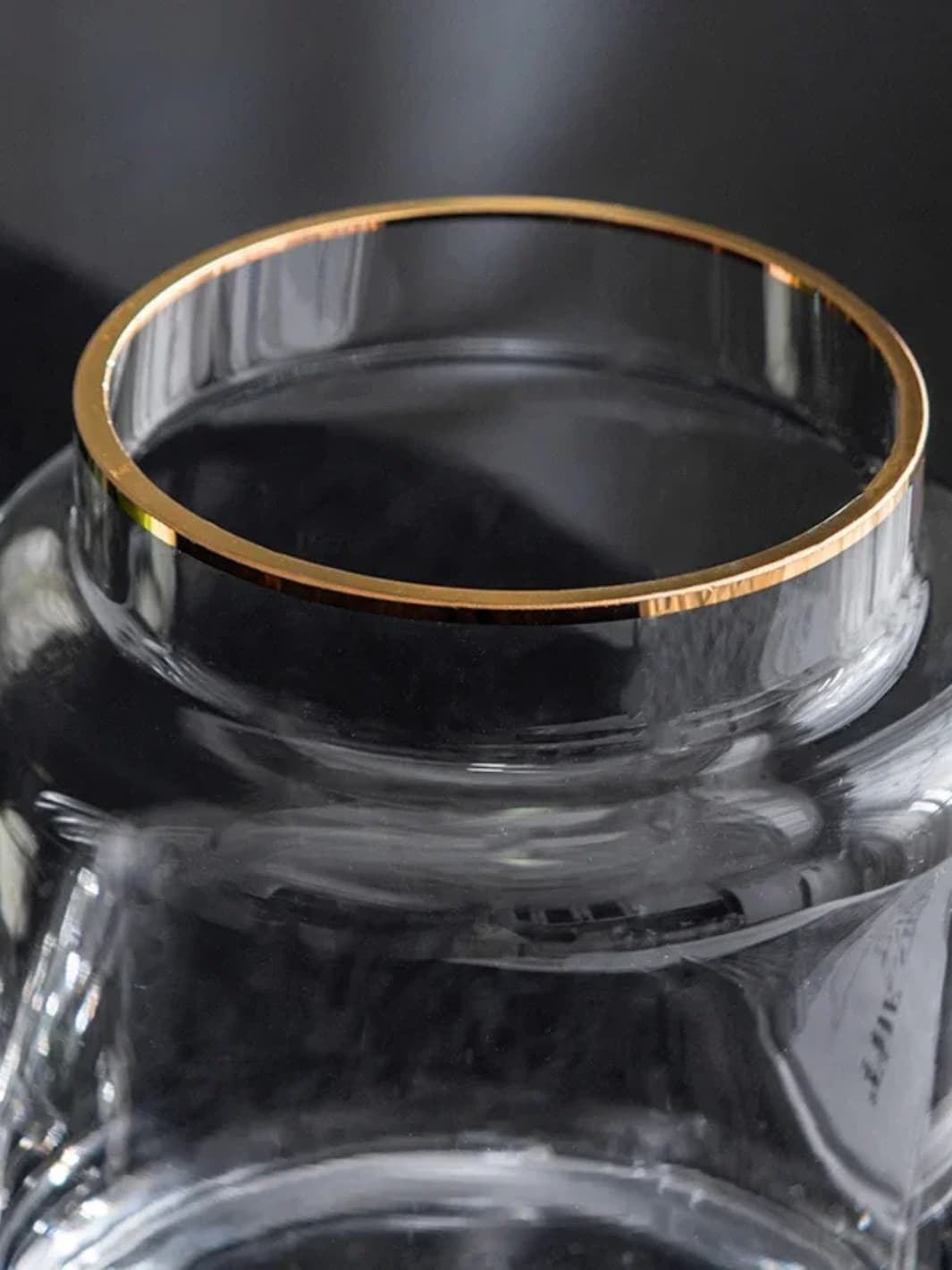 Vase | Transparent en verre cylindrique