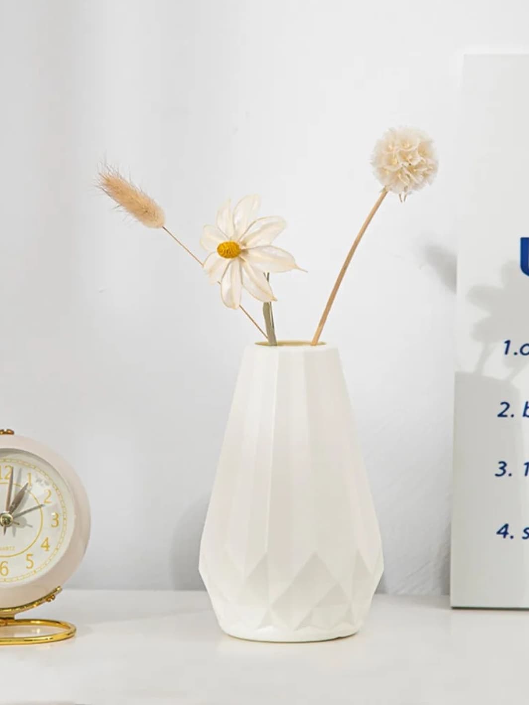 Vase | Forme diamant imitation céramique
