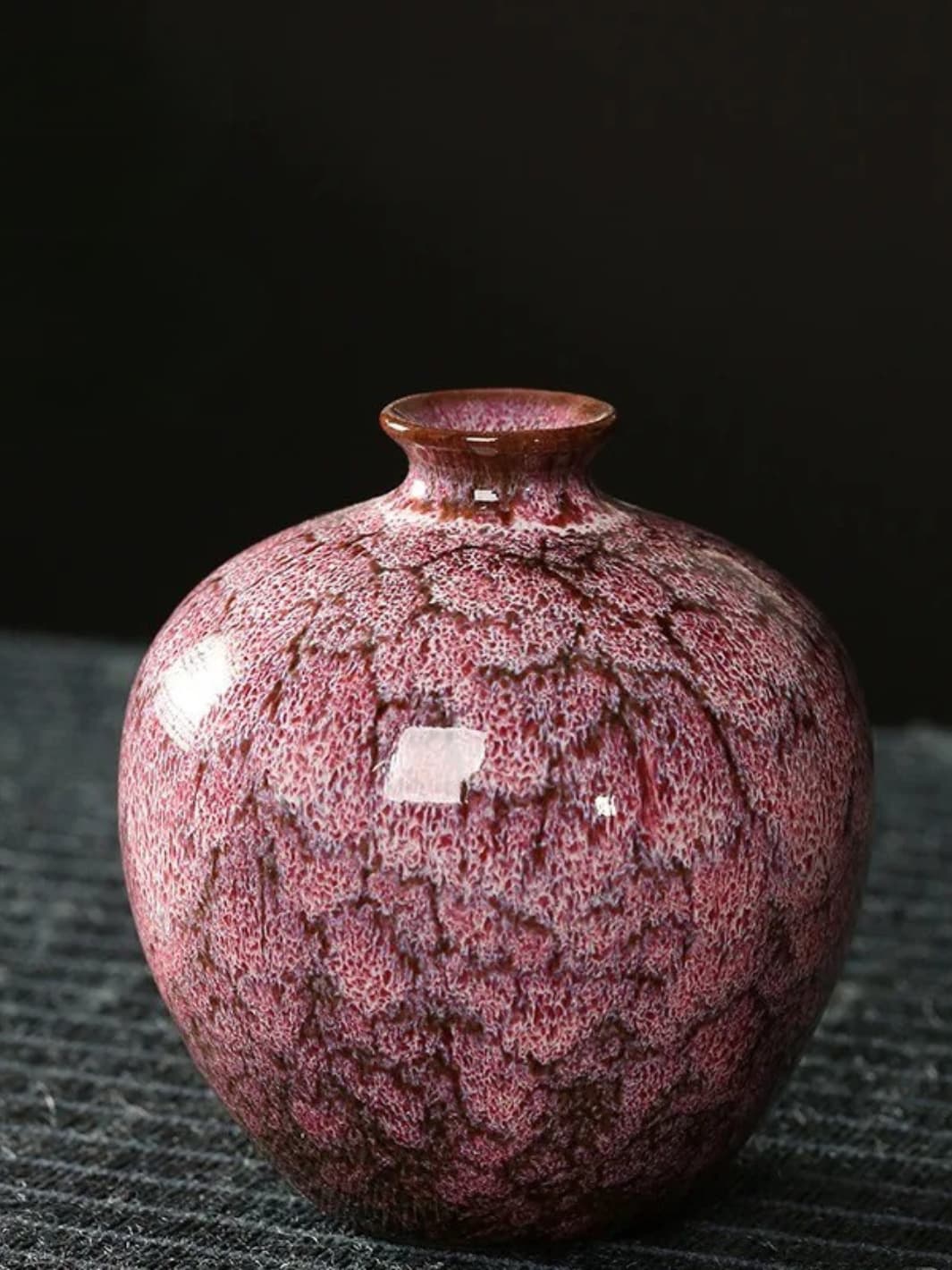 Vase | Boule émaillé artisanal style ancien chinois