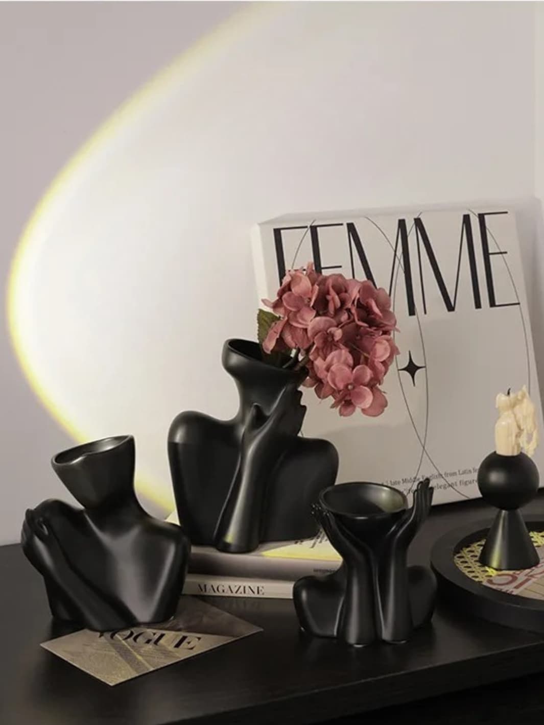 Vase | Sculpture abstraite buste en céramique
