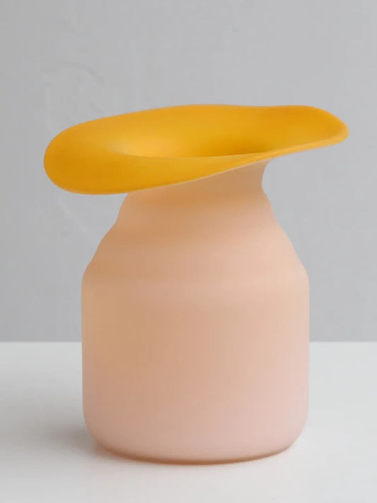 Vase | Grand modèle jaune mat Bicolore Design