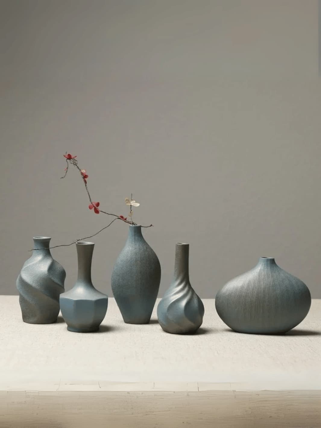 Vase | Céramique torsadée style japonais brut