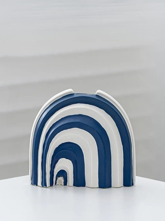 Vase | Petite arche ondulée aux nuances bleu marine