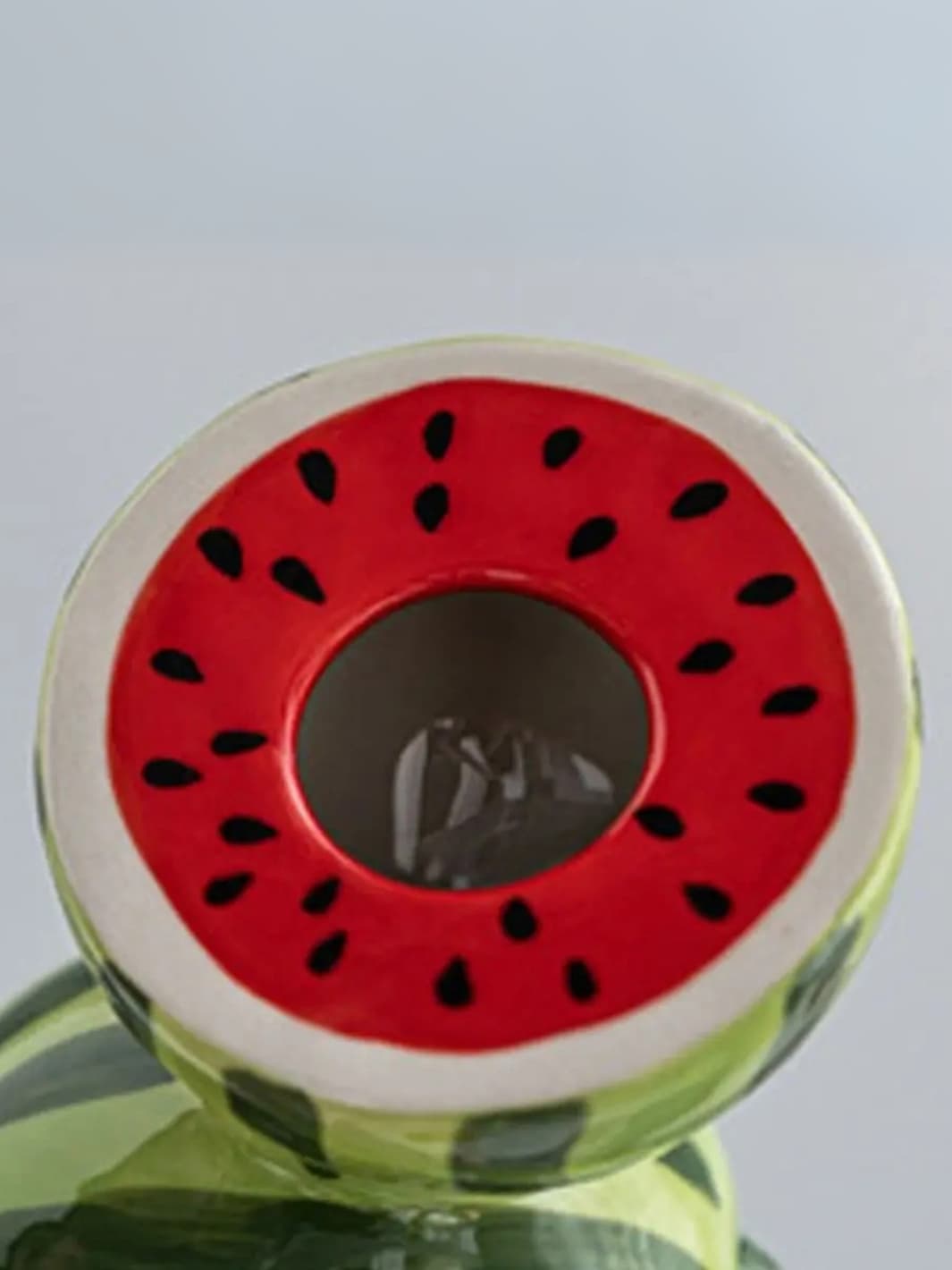 Vase | Céramique verte en forme de tour de pastèque