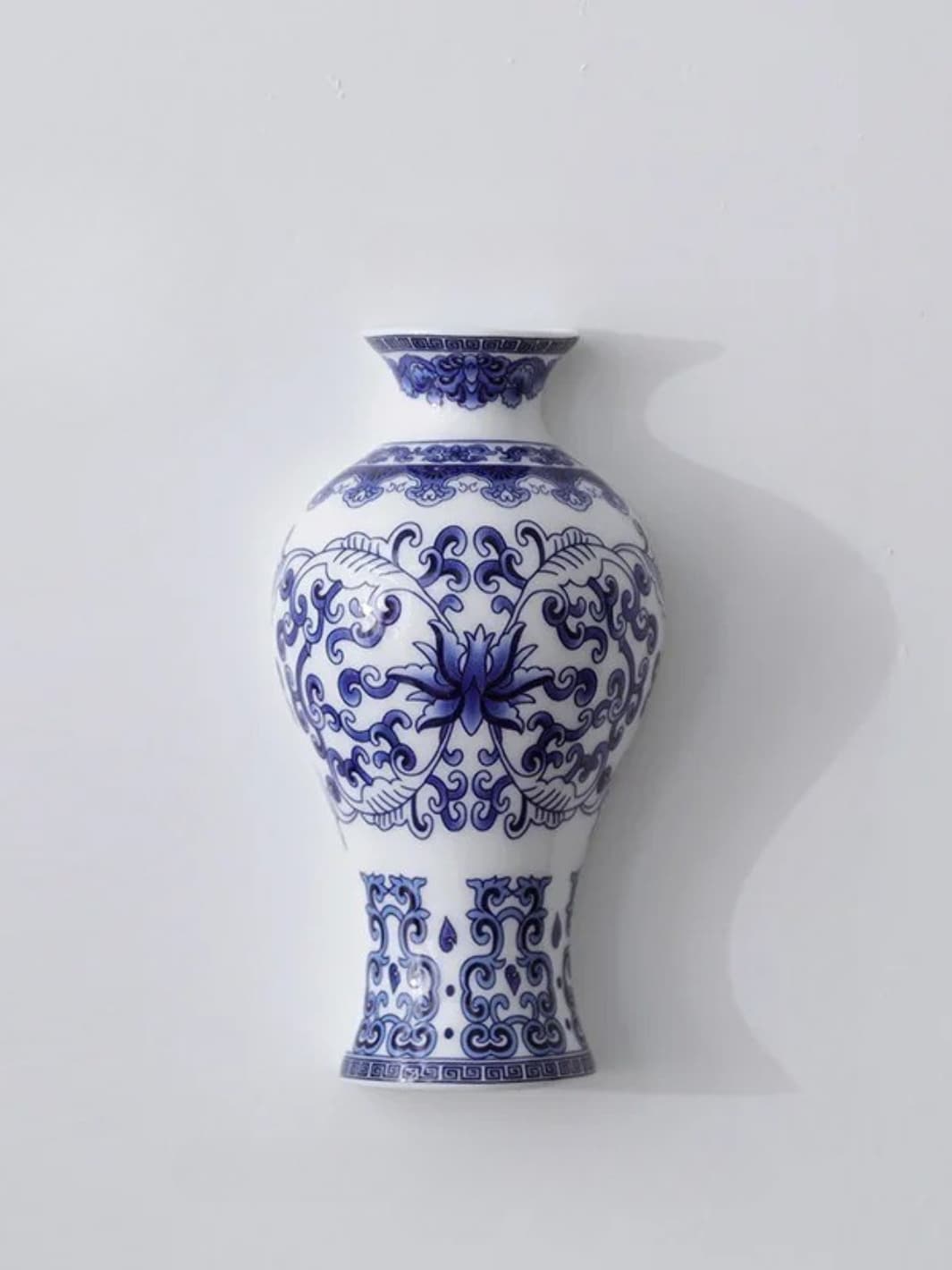 Vase | Mural chinois en porcelaine bleu et blanc