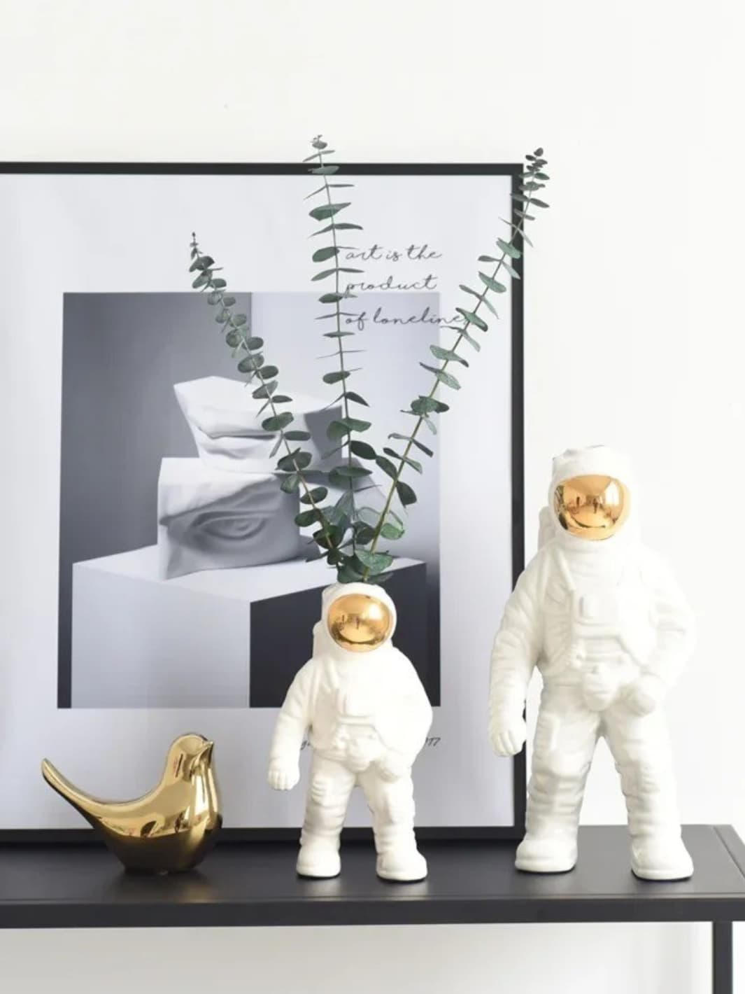 Vase | Décoration moderne astronaute blanc