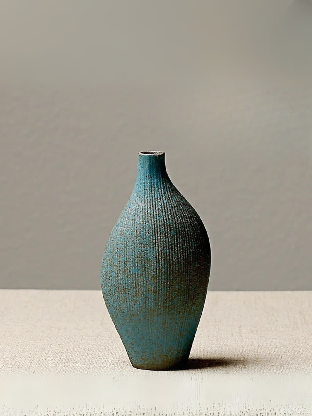 Vase | Soliflore nervuré style japonais