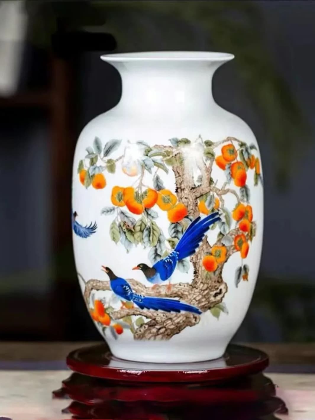 Vase | Scène de vie peinte sur céramique