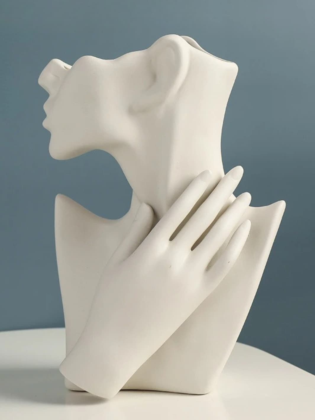 Vase | Buste féminin en céramique moderne