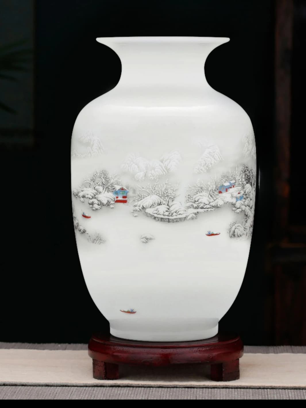 Vase | Pot chinois en porcelaine blanc
