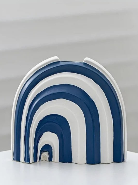 Vase | Grande arche graphique aux courbes marines