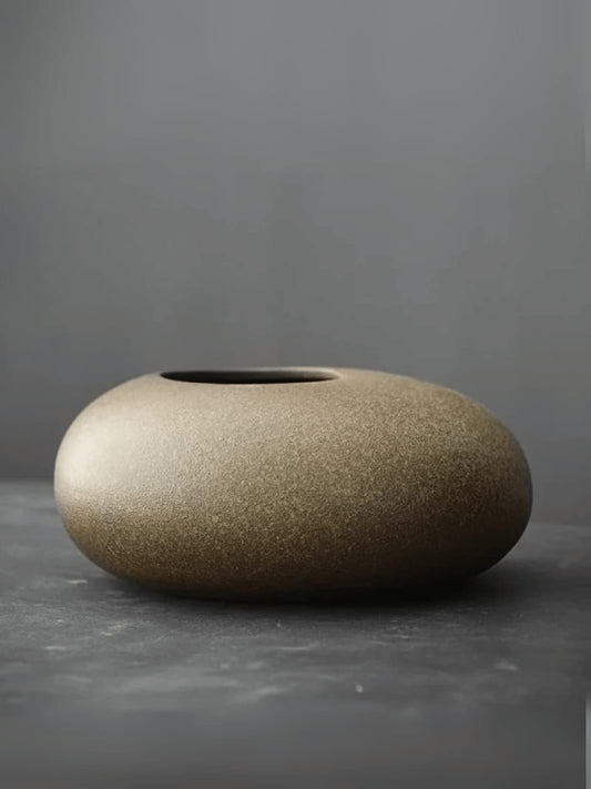 Vase | Design galet - Éclat brut japonais