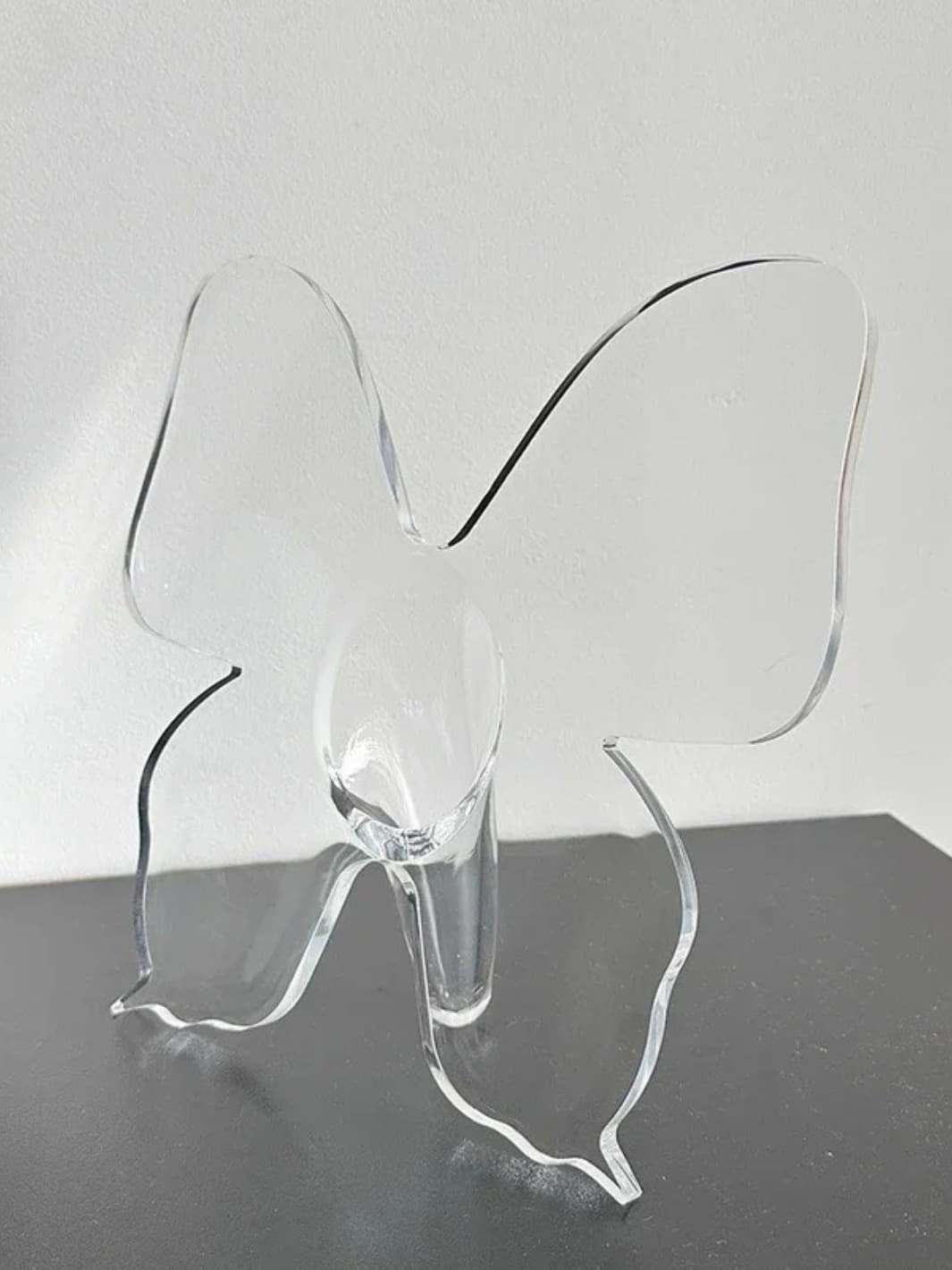 Vase | Papillon en verre transparent décoratif