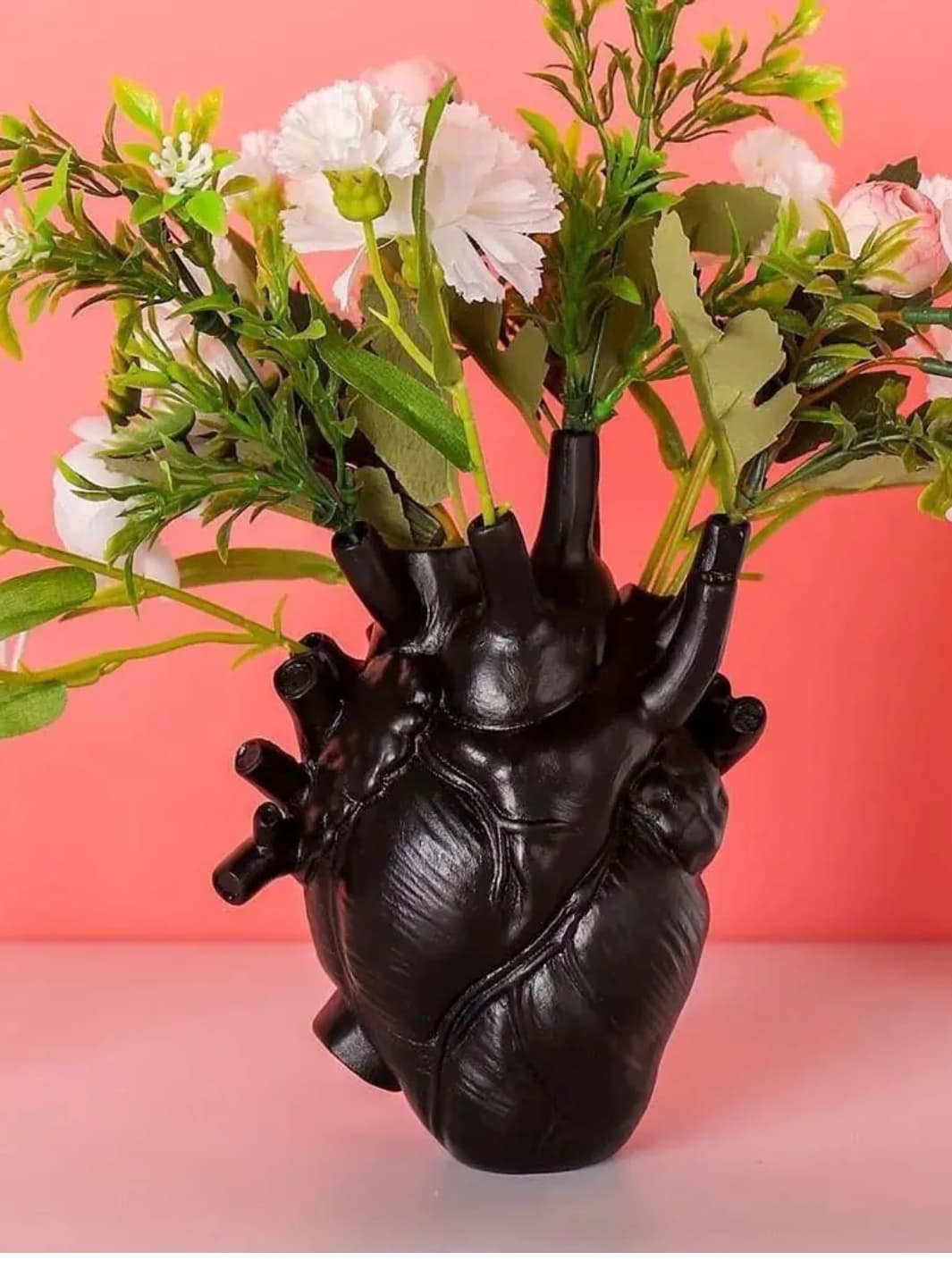 Vase | Cœur anatomique en résine réaliste
