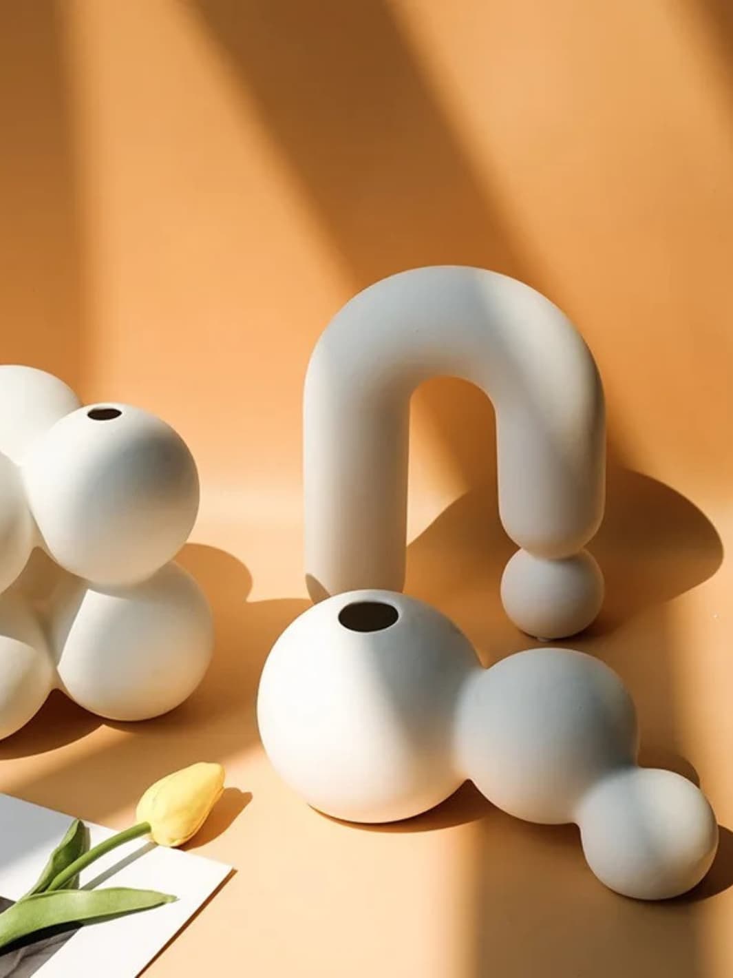 Vase | Blanc design pont minimaliste