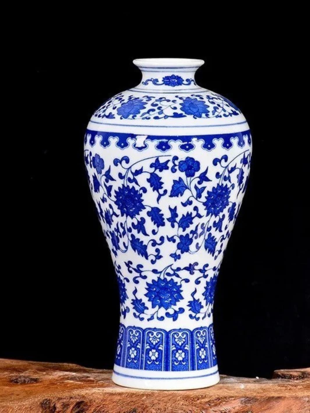Vase | Porcelaine bleue traditionnelle de Jingdezhen