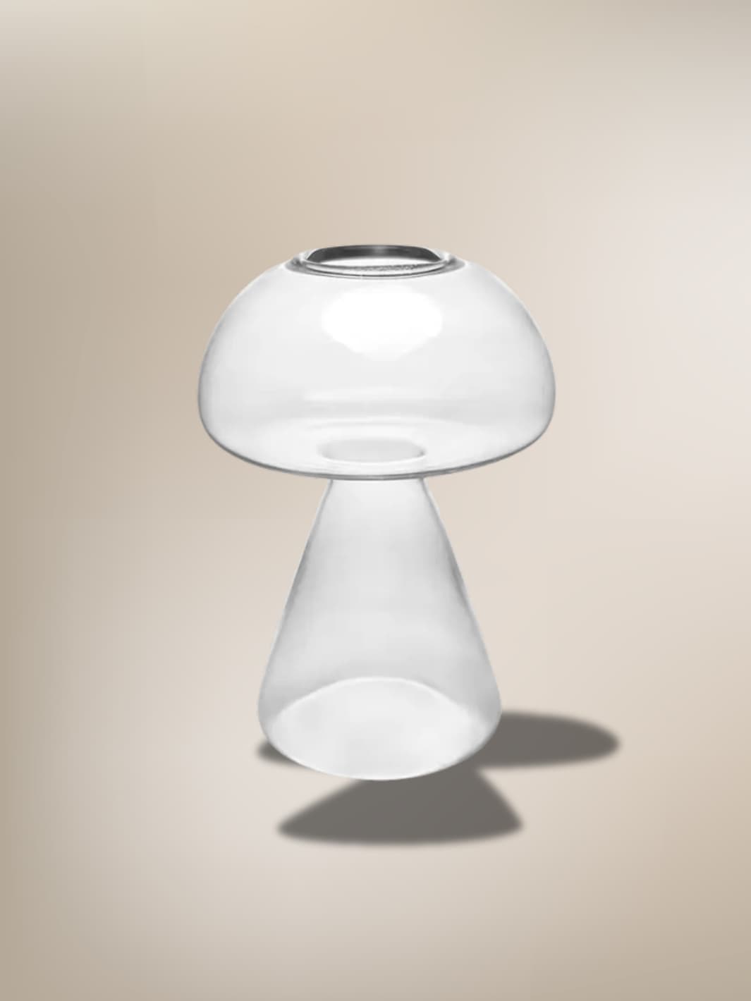 Vase | Champignon en verre coloré