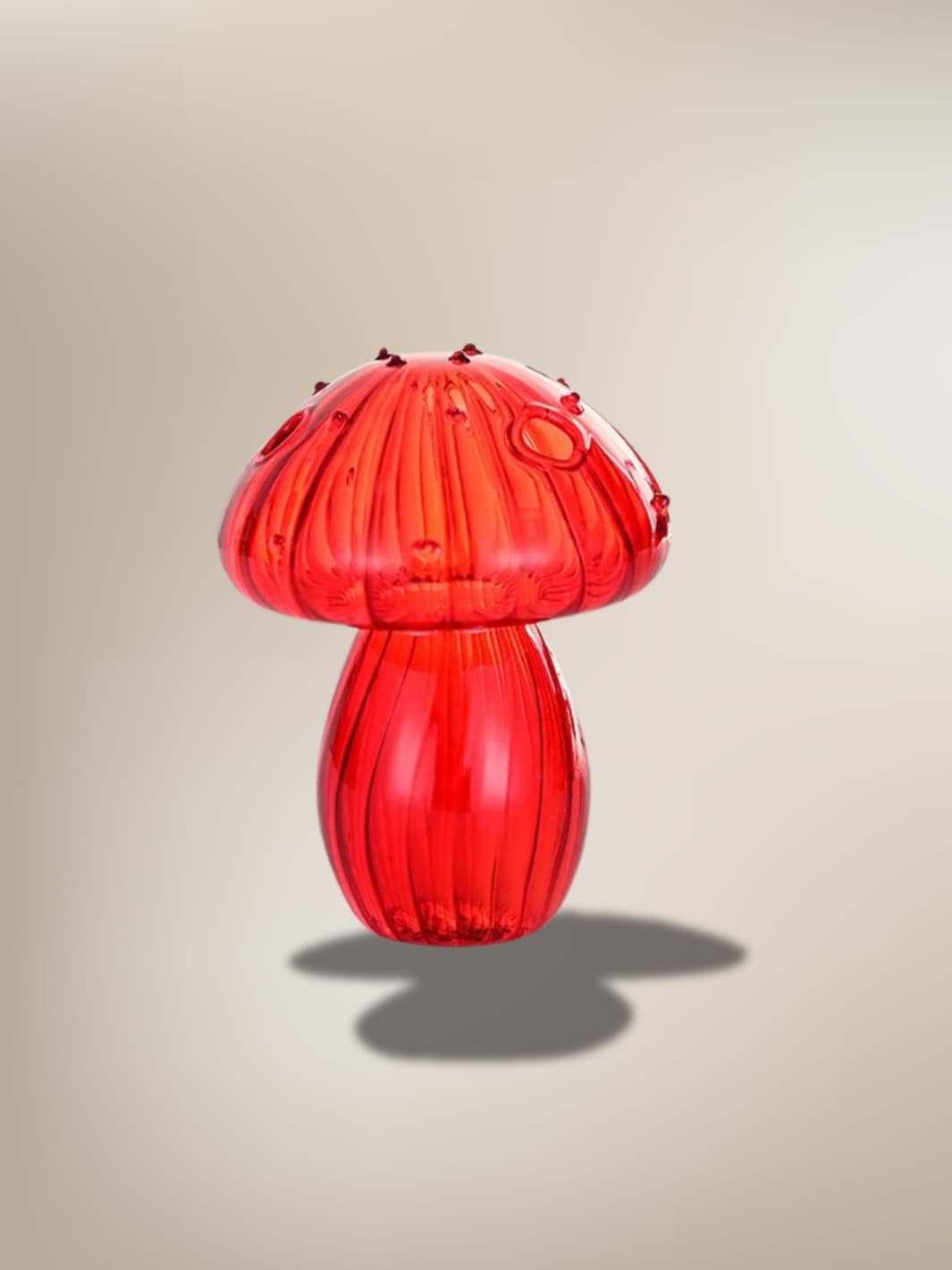 Vase | Champignon en verre coloré