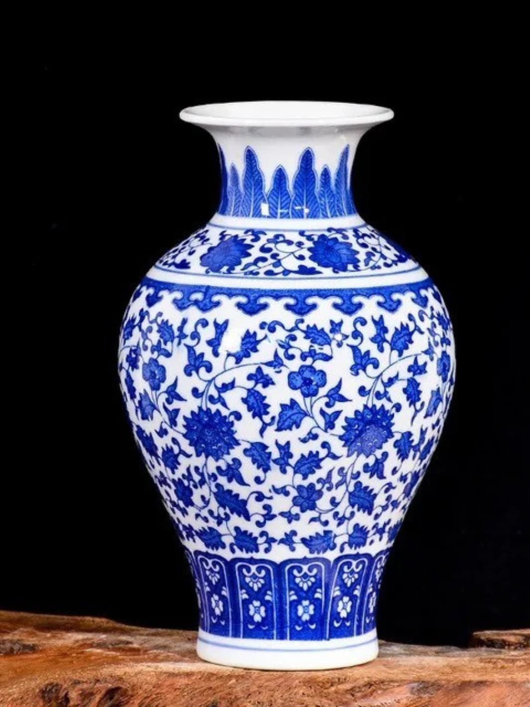 Vase | Porcelaine bleue traditionnelle de Jingdezhen