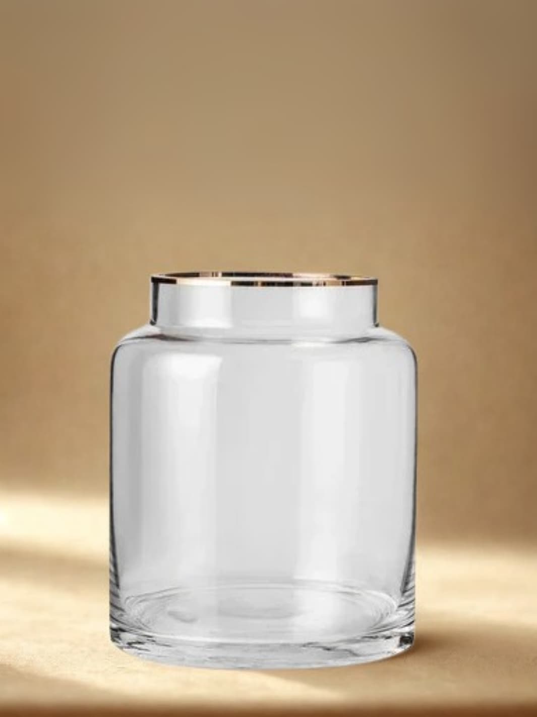 Vase | Transparent en verre cylindrique