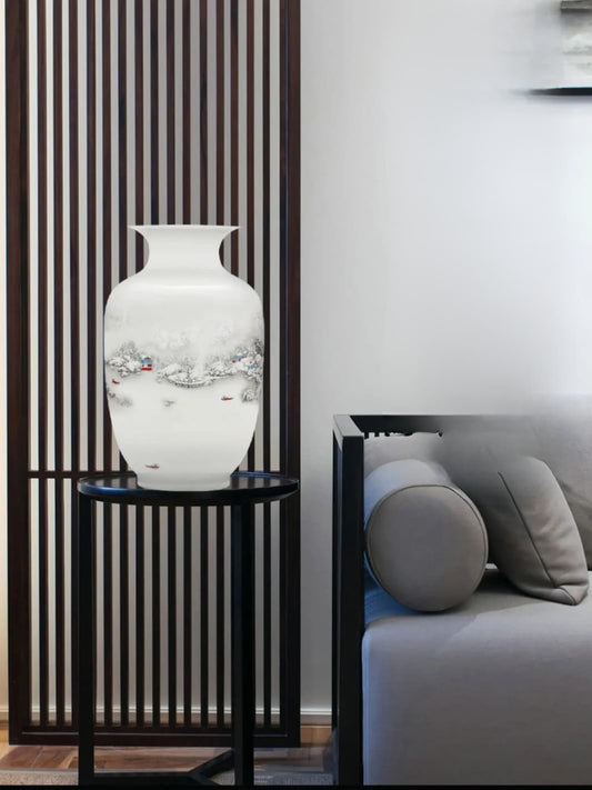 Vase | Pot chinois en porcelaine blanc