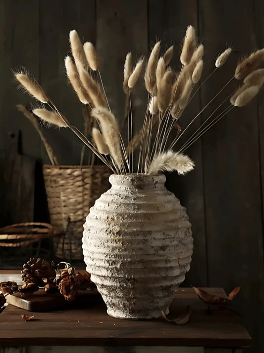 Vase | Poterie rustique nervurée style vintage