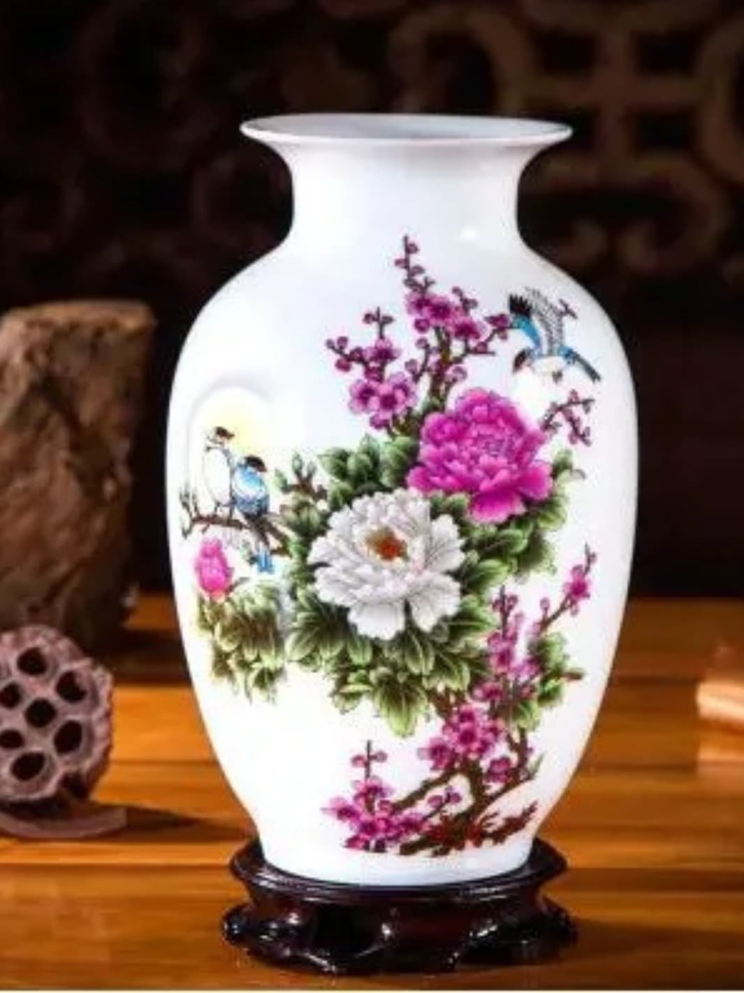 Vase | Scène de vie peinte sur céramique