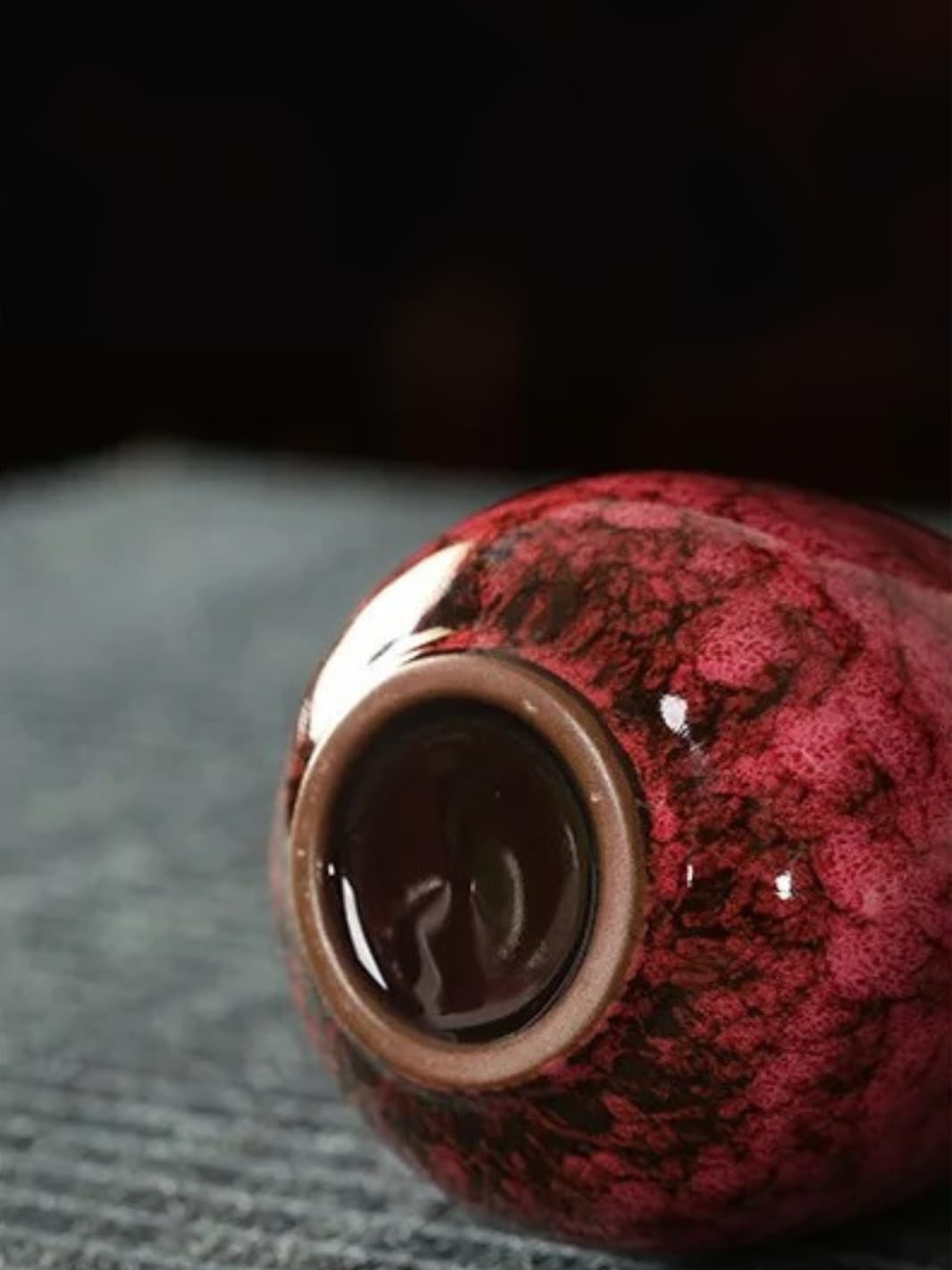 Vase | Goutte en céramique émaillée style japonais